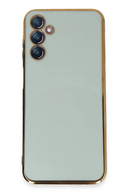 Uray store Samsung Galaxy M14 5G Kılıf Volet Silikon - Açık Yeşil