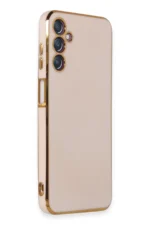 Uray store Samsung Galaxy M14 5G Kılıf Volet Silikon - Pembe - Görsel 2