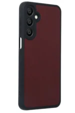 Uray store Samsung Galaxy M15 Kılıf Aras Deri Kapak - Bordo - Görsel 3