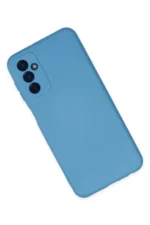 Uray store Samsung Galaxy M23 Kılıf Nano içi Kadife Silikon - Mavi - Görsel 2