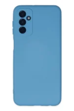 Uray store Samsung Galaxy M23 Kılıf Nano içi Kadife Silikon - Mavi