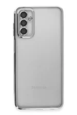 Uray store Samsung Galaxy M23 Kılıf Razer Lensli Silikon - Gümüş - Görsel 2