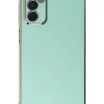 Uray store Samsung Galaxy M23 Kılıf Volet Silikon - Açık Yeşil