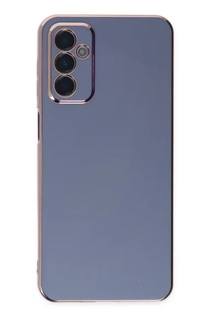 Uray store Samsung Galaxy M23 Kılıf Volet Silikon - Mavi