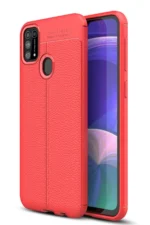 Uray store Samsung Galaxy M31 Kılıf Auto Focus Kapak - Kırmızı
