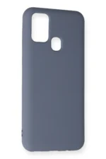 Uray store Samsung Galaxy M31 Kılıf Nano içi Kadife Silikon - Gri - Görsel 3