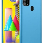 Uray store Samsung Galaxy M31 Kılıf Nano içi Kadife Silikon - Mavi