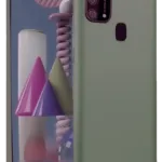 Uray store Samsung Galaxy M31 Kılıf Nano içi Kadife Silikon - Koyu Yeşil