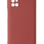 Uray store Samsung Galaxy M31S Kılıf Nano içi Kadife Silikon - Kiremit