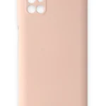 Uray store Samsung Galaxy M31S Kılıf Nano içi Kadife Silikon - Pudra