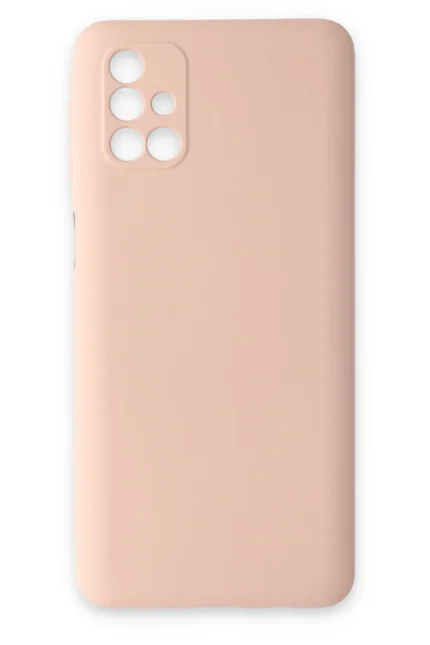 Uray store Samsung Galaxy M31S Kılıf Nano içi Kadife Silikon - Pudra