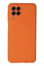 Uray store Samsung Galaxy M33 Kılıf Nano içi Kadife Silikon - Turuncu