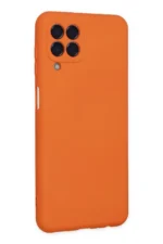 Uray store Samsung Galaxy M33 Kılıf Nano içi Kadife Silikon - Turuncu - Görsel 3