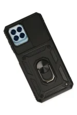 Uray store Samsung Galaxy M33 Kılıf Pars Lens Yüzüklü Silikon - Siyah - Görsel 3