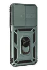 Uray store Samsung Galaxy M33 Kılıf Pars Lens Yüzüklü Silikon - Yeşil - Görsel 2