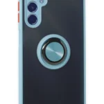 Uray store Samsung Galaxy M34 5G Kılıf Montreal Yüzüklü Silikon Kapak - Buz Mavi