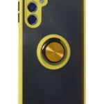 Uray store Samsung Galaxy M34 5G Kılıf Montreal Yüzüklü Silikon Kapak - Sarı