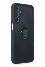 Uray store Samsung Galaxy M34 5G Kılıf Montreal Yüzüklü Silikon Kapak - Yeşil - Görsel 2