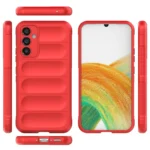 Uray store Samsung Galaxy M34 5G Kılıf Optimum Silikon - Kırmızı