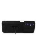 Uray store Samsung Galaxy M34 5G Kılıf Pars Lens Yüzüklü Silikon - Siyah - Görsel 6