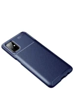 Uray store Samsung Galaxy M51 Kılıf Auto Focus Karbon Kapak - Lacivert - Görsel 2