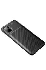 Uray store Samsung Galaxy M51 Kılıf Auto Focus Karbon Kapak - Siyah - Görsel 2