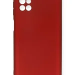 Uray store Samsung Galaxy M51 Kılıf First Silikon - Bordo