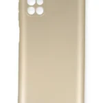 Uray store Samsung Galaxy M51 Kılıf First Silikon - Gold