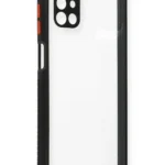 Uray store Samsung Galaxy M51 Kılıf Miami Şeffaf Silikon - Siyah