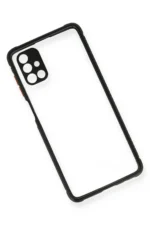Uray store Samsung Galaxy M51 Kılıf Miami Şeffaf Silikon - Siyah - Görsel 3