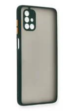 Uray store Samsung Galaxy M51 Kılıf Montreal Silikon Kapak - Yeşil