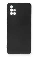 Uray store Samsung Galaxy M51 Kılıf Nano içi Kadife Silikon - Siyah