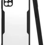 Uray store Samsung Galaxy M51 Kılıf Platin Silikon - Siyah
