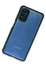 Uray store Samsung Galaxy M52 5G Kılıf Miami Şeffaf Silikon - Koyu Yeşil - Görsel 3
