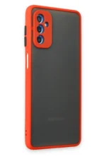 Uray store Samsung Galaxy M52 5G Kılıf Montreal Silikon Kapak - Kırmızı - Görsel 2