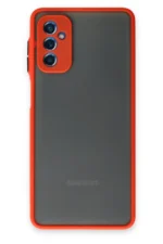 Uray store Samsung Galaxy M52 5G Kılıf Montreal Silikon Kapak - Kırmızı