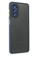 Uray store Samsung Galaxy M52 5G Kılıf Montreal Silikon Kapak - Lacivert - Görsel 2