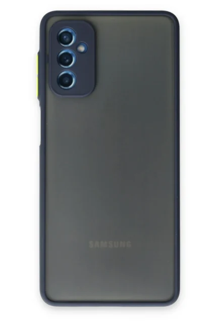 Uray store Samsung Galaxy M52 5G Kılıf Montreal Silikon Kapak - Lacivert