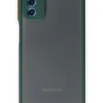 Uray store Samsung Galaxy M52 5G Kılıf Montreal Silikon Kapak - Yeşil
