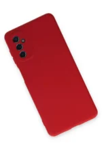 Uray store Samsung Galaxy M52 5G Kılıf Nano içi Kadife Silikon - Kırmızı - Görsel 3