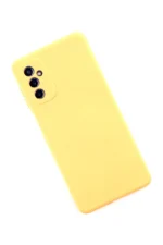 Uray store Samsung Galaxy M52 5G Kılıf Nano içi Kadife Silikon - Sarı - Görsel 2