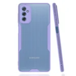 Uray store Samsung Galaxy M52 5G Kılıf Platin Silikon - Lila