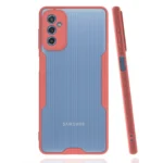 Uray store Samsung Galaxy M52 5G Kılıf Platin Silikon - Pembe