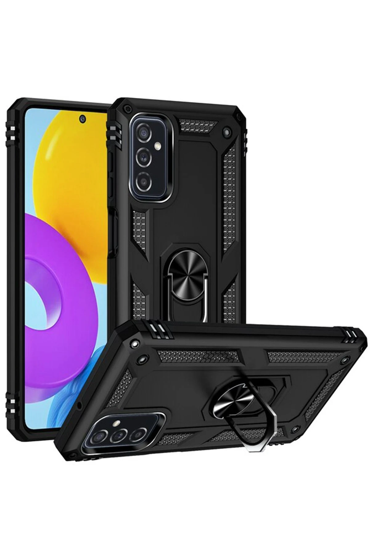 newface-samsung-galaxy-m52-5g-kilif-sofya-yuzuklu-silikon-kapak-siyah-default Uray store Samsung Galaxy M52 5G Kılıf Sofya Yüzüklü Silikon Kapak - Siyah - Görsel 1