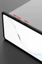 Uray store Samsung Galaxy Note 20 Kılıf Range Yüzüklü Silikon - Siyah-Kırmızı - Görsel 7