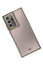 Uray store Samsung Galaxy Note 20 Ultra Kılıf Liva Lens Silikon - Yeşil - Görsel 3