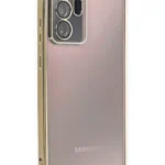 Uray store Samsung Galaxy Note 20 Ultra Kılıf Razer Lensli Silikon - Gold