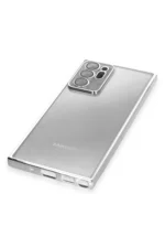 Uray store Samsung Galaxy Note 20 Ultra Kılıf Razer Lensli Silikon - Gümüş - Görsel 4
