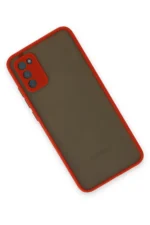 Uray store Samsung Galaxy S20 FE Kılıf Montreal Silikon Kapak - Kırmızı - Görsel 2