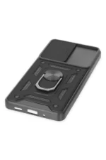 Uray store Samsung Galaxy S20 FE Kılıf Pars Lens Yüzüklü Silikon - Siyah - Görsel 5